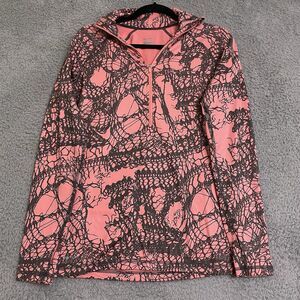 Nike Half Zip Athletic Long Sleeve Pullover Training Running Shirt Women Size L